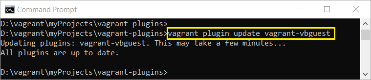 Vagrant plugin: update