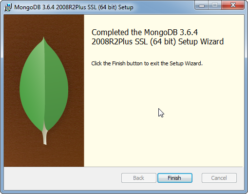 MongoDB Installation on Windows: installed