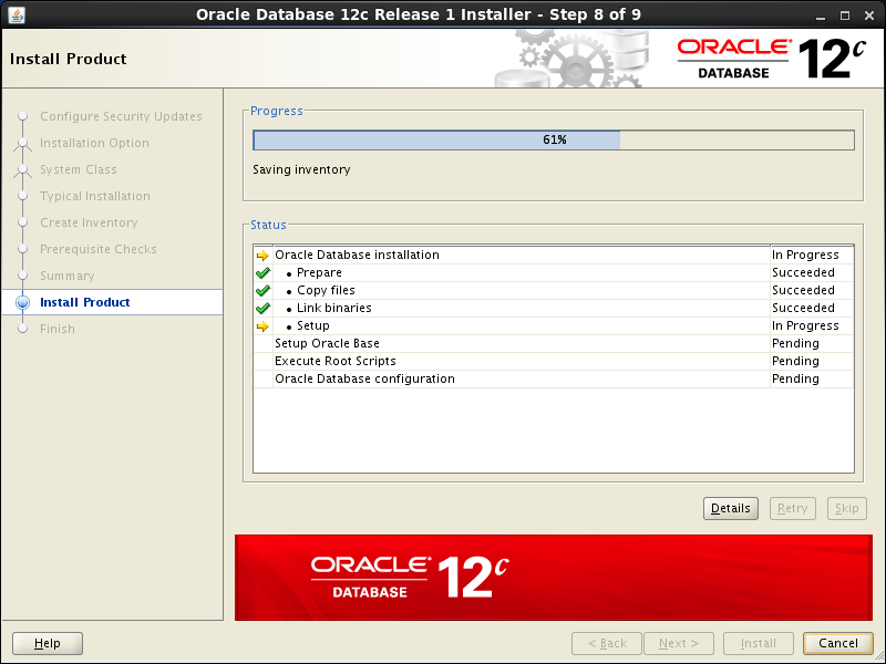 Oracle database 12cR1 Installation on Linux 7 (RHEL7, CentOS7, OEL7): install product