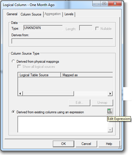 Create measure using the AGO function into obiee repository: 