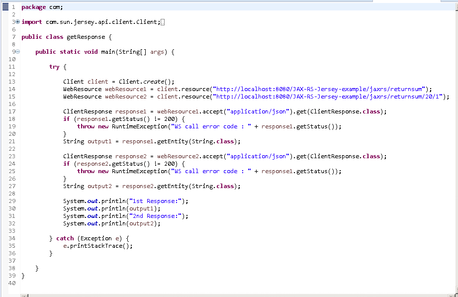 Create Java RESTful Web Service (JAX-RS) Client - using Jersey - consuming JSON : java client