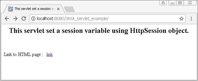HttpSession object in Java : set session attribute