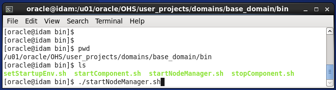 stop oracle http server (ohs) 12c standalone: start node manager