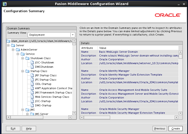 Configure Oracle Identity and Access Manager: summary