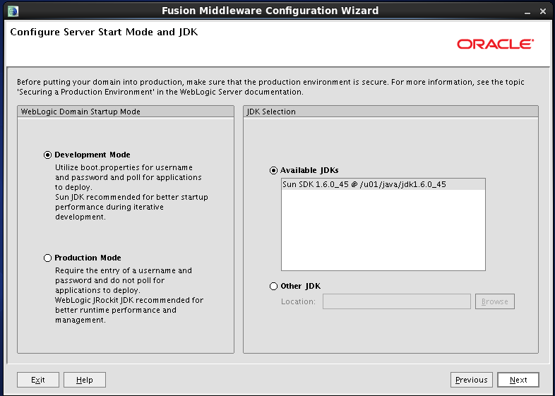 Configure Oracle Identity and Access Manager: JDK Location