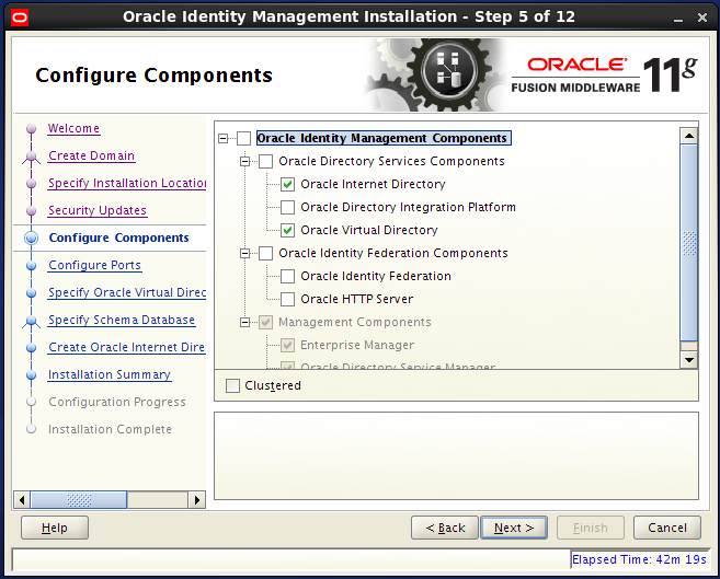 Configure Oracle Internet Directory (OID): configure components
